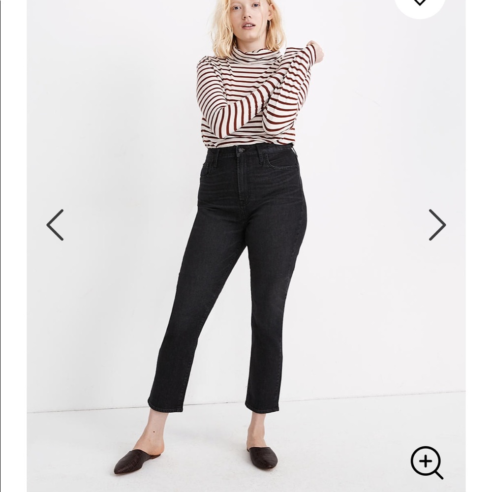 Madewell Perfect Vintage Crop Jean in black